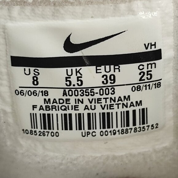 Nike Women's Tanjun White High Rise Phantom Fashion Sneakers Size 8 US - Picture 8 of 9